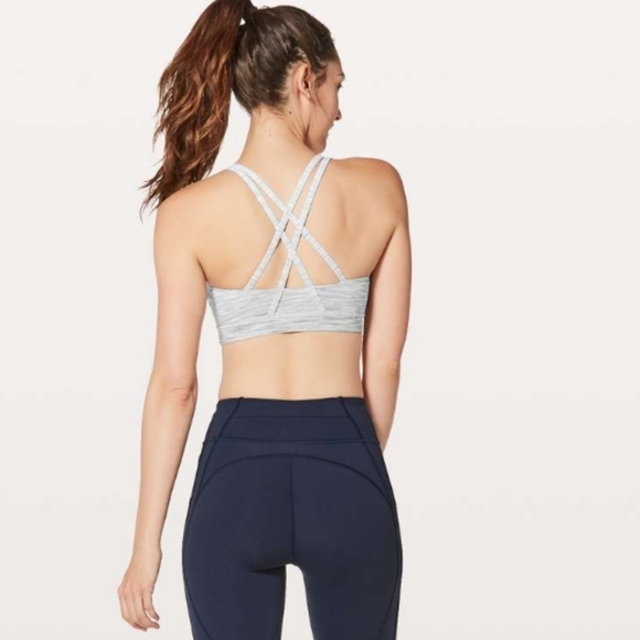 Lululemon Energy Bra Ombre Melange Space Dye EB White Multi - Picture 2 of 8